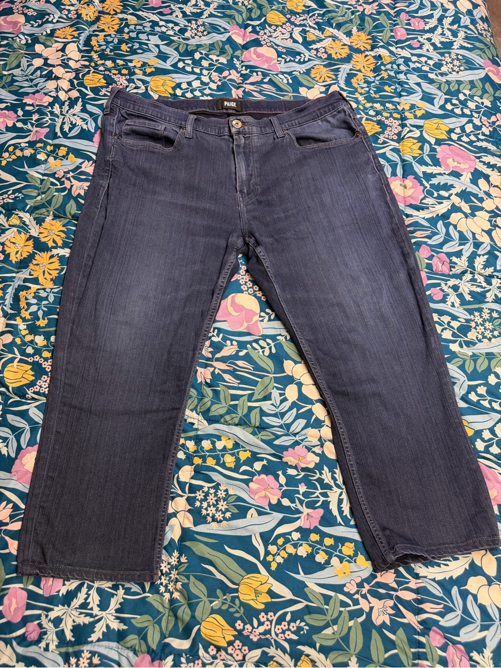 PAIGE Men's Indigo Straight Jeans